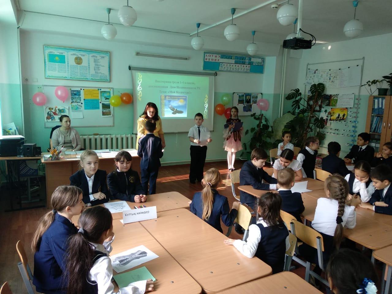 Открытый урок учителя начальных классов Лисовенко Т.Н на тему "Мой Казахстан"