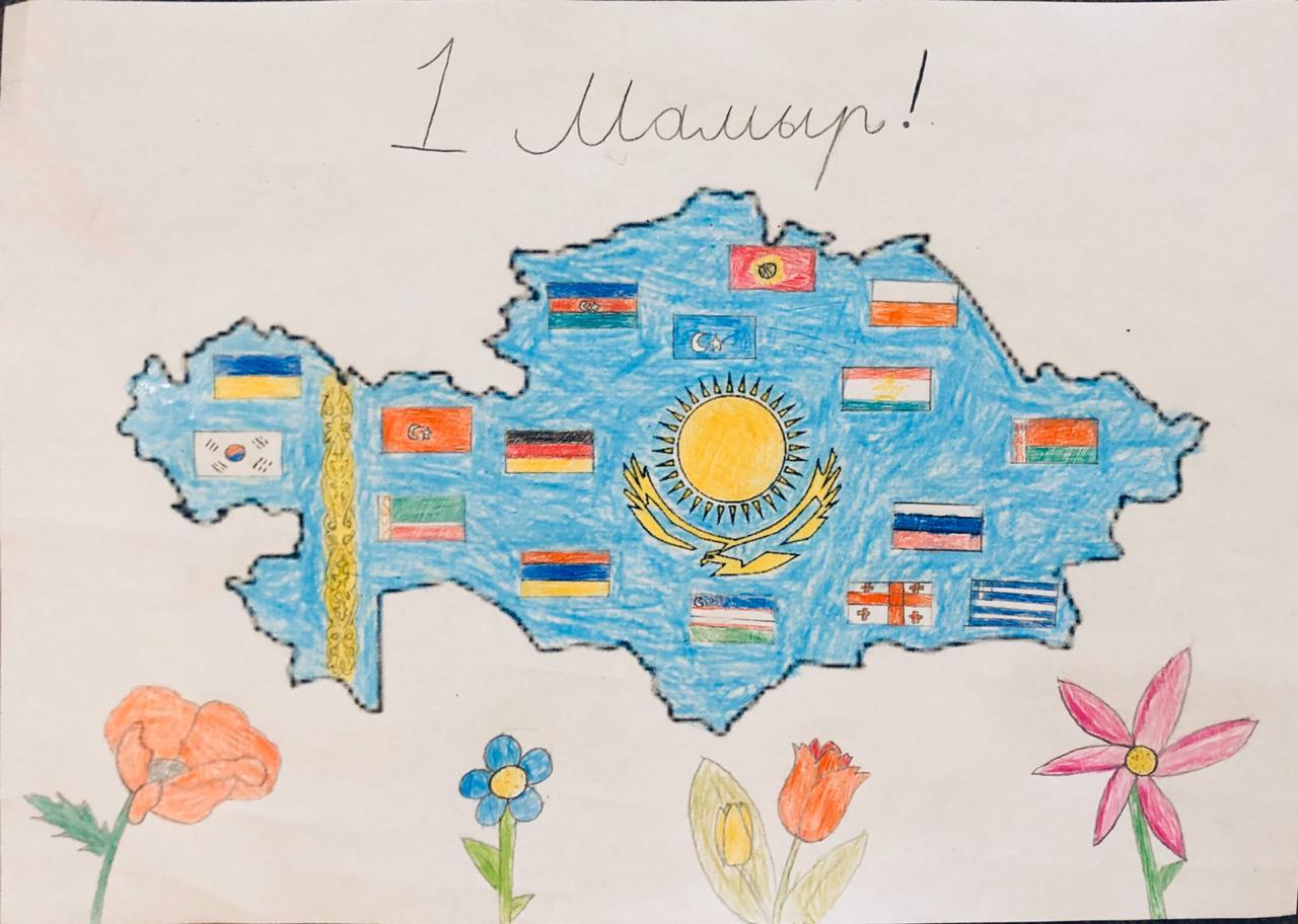 Рисунки ко Дню независимости Республики Казахстан