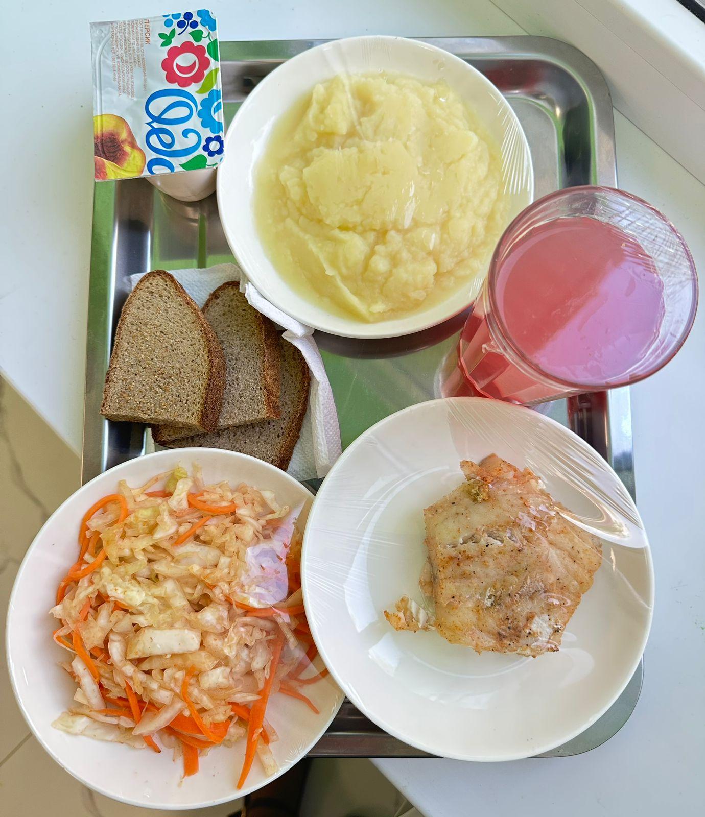 Меню горячего питания в школьной столовой