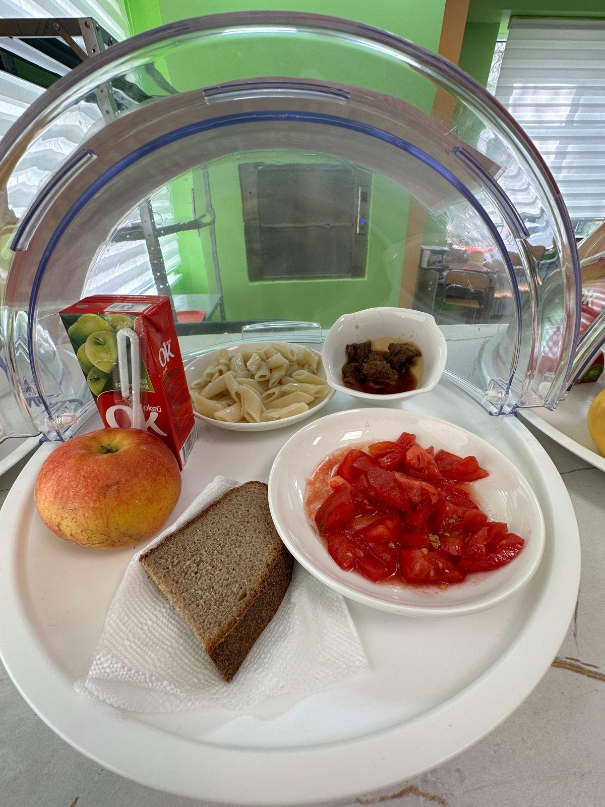 Меню горячего питания в школьной столовой