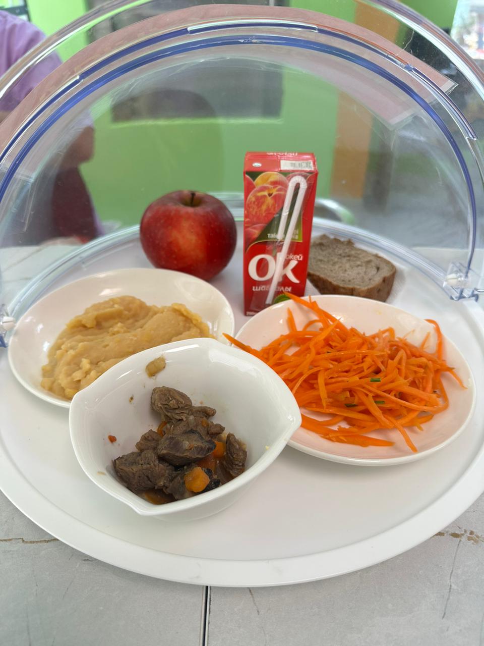 Меню горячего питания в школьной столовой