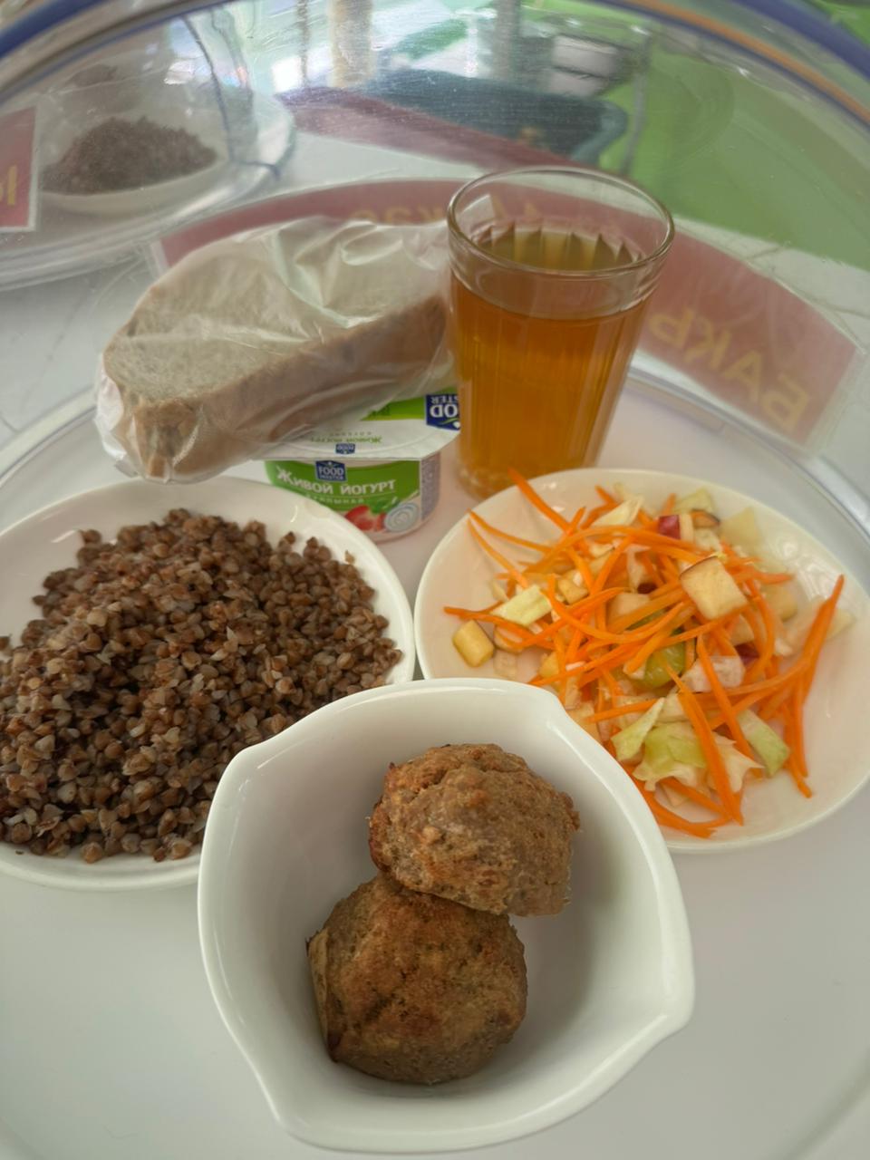 Меню горячего питания в школьной столовой