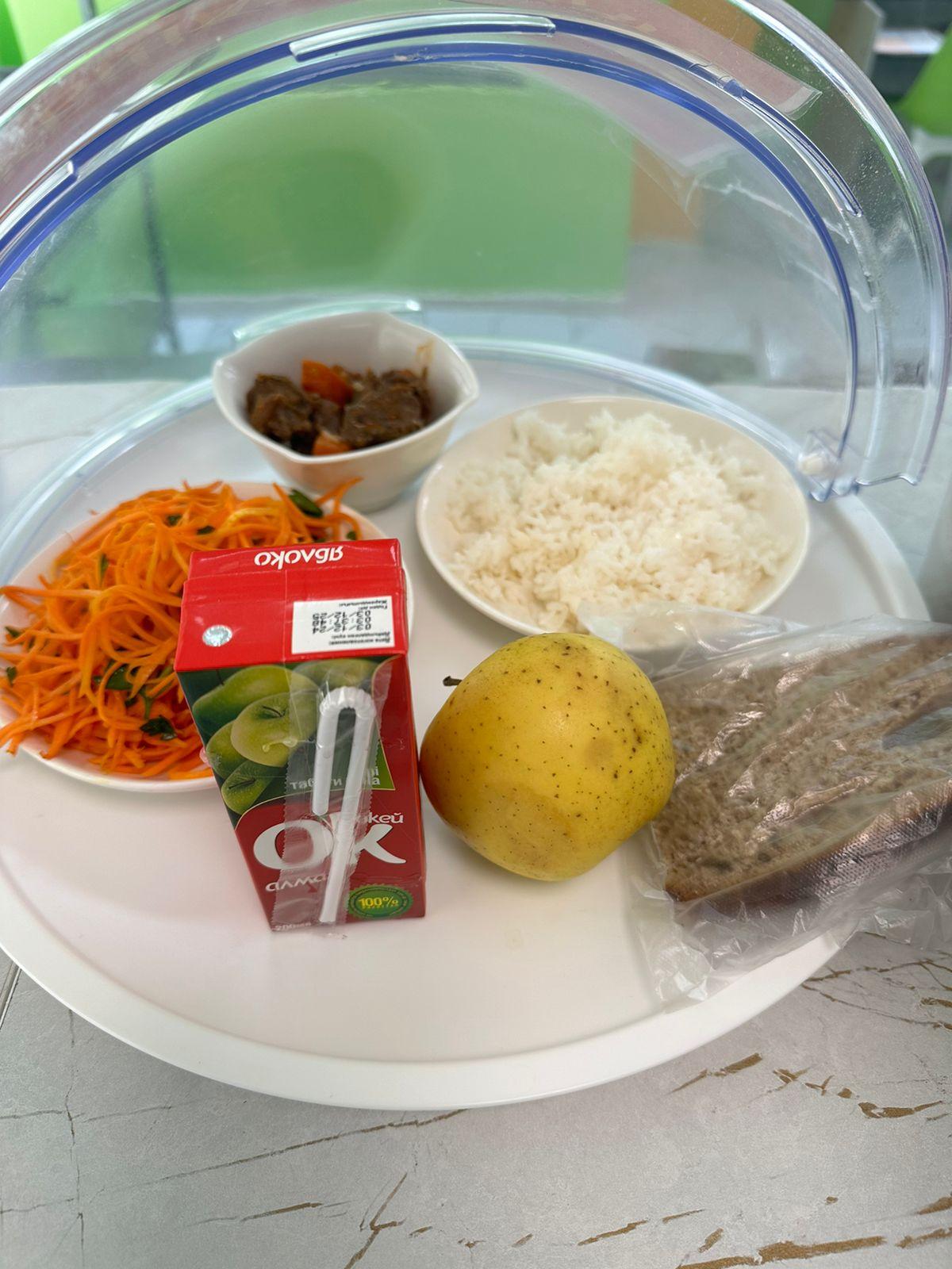 Меню горячего питания в школьной столовой