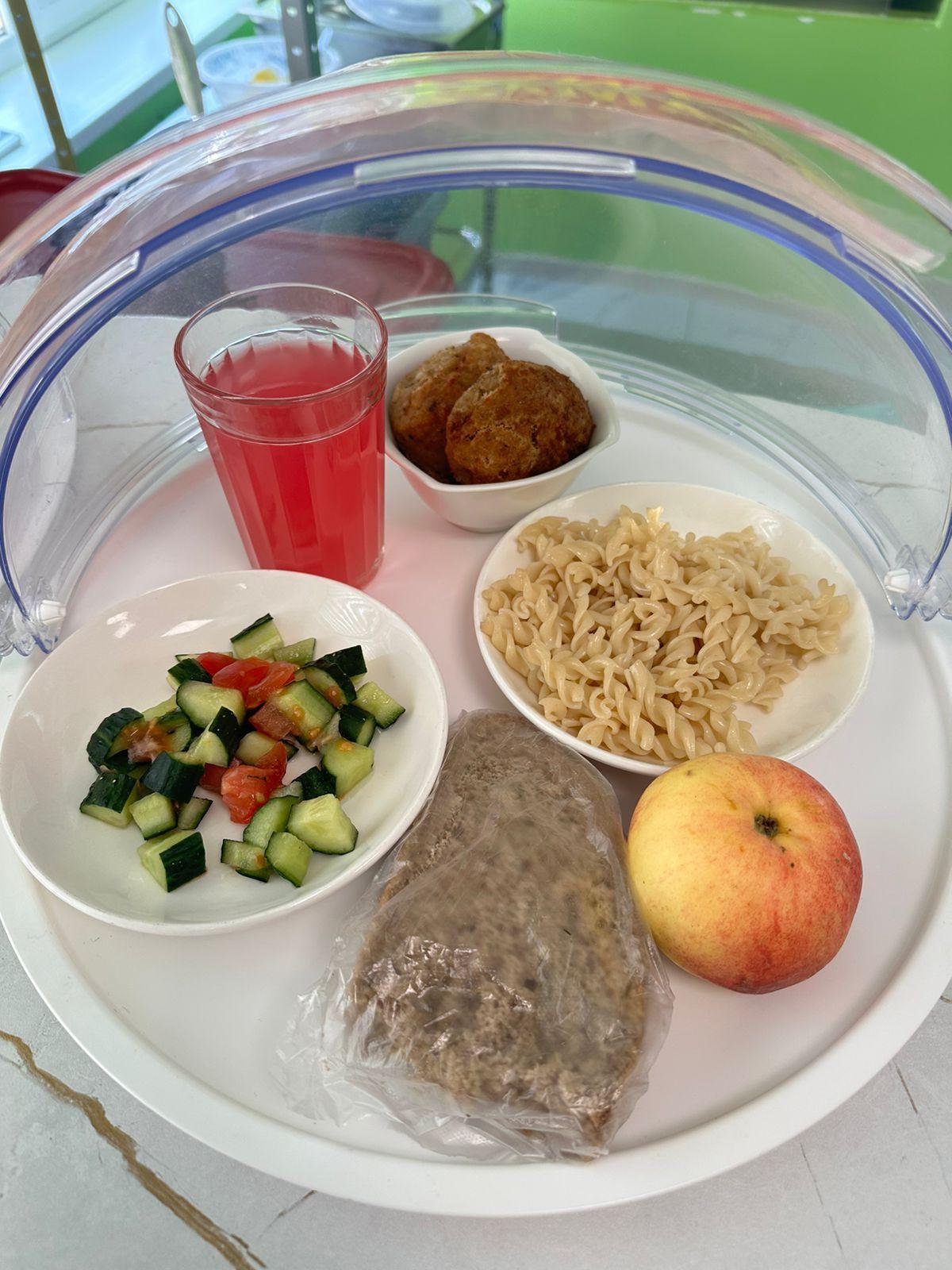 Меню горячего питания в школьной столовой