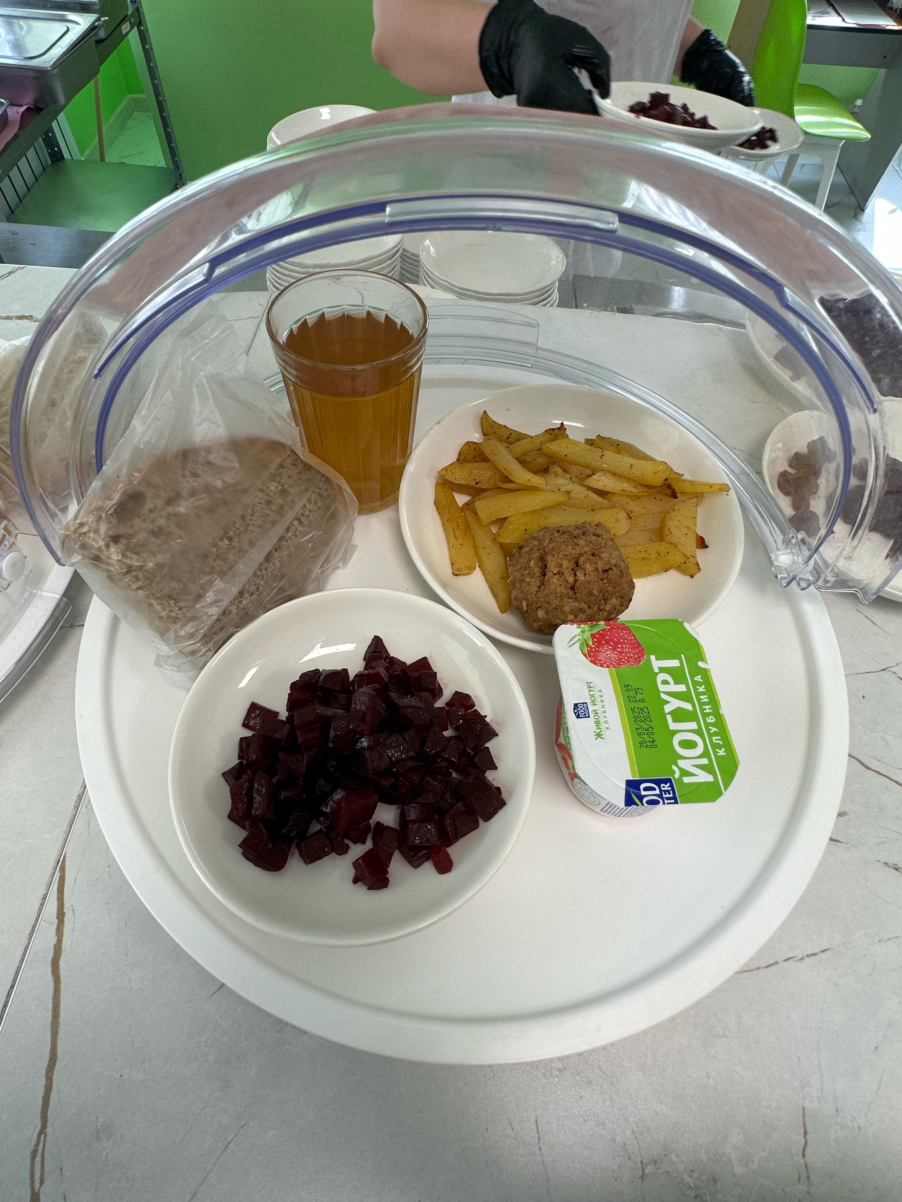 Меню горячего питания в школьной столовой