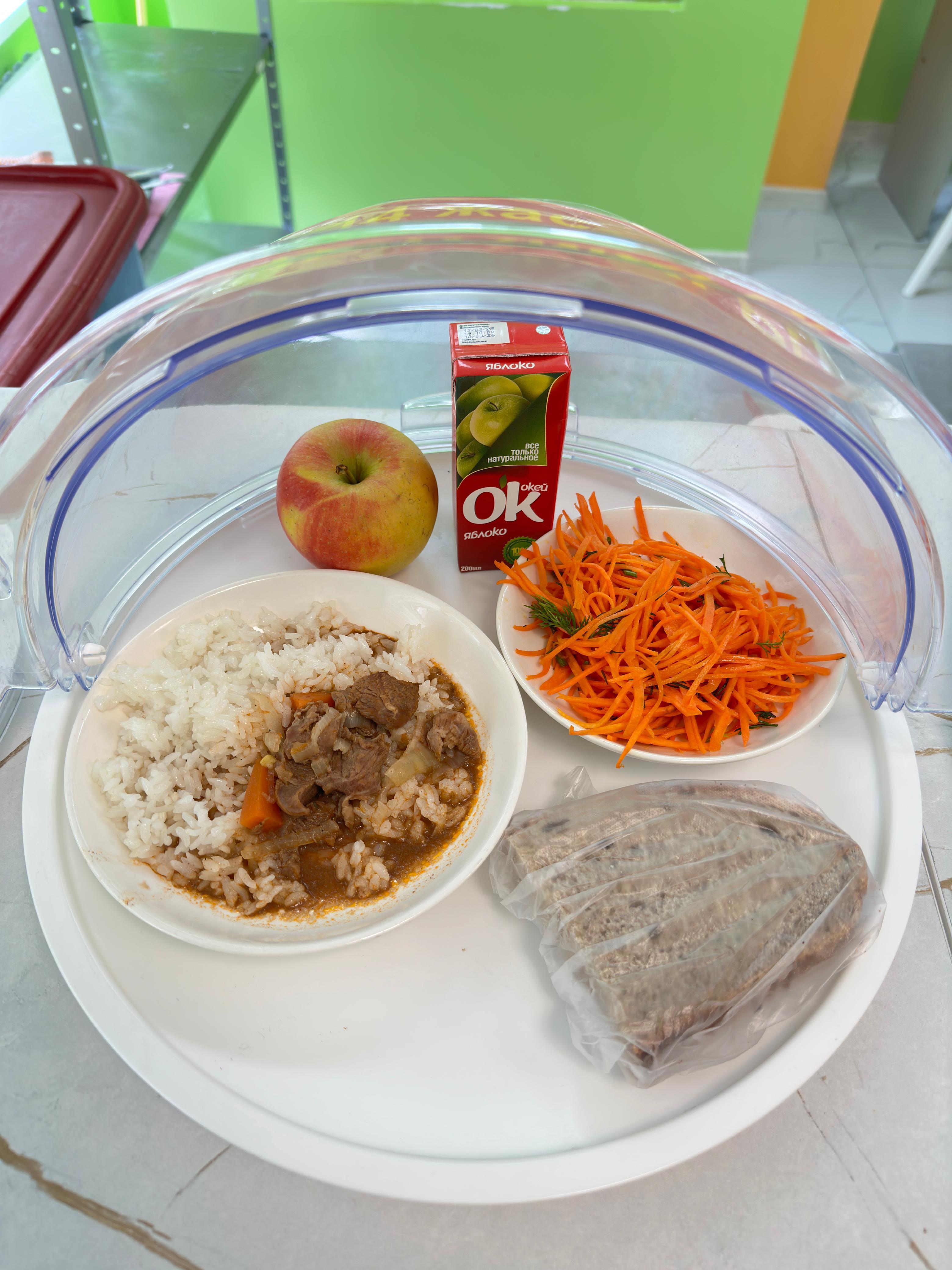 Меню горячего питания в школьной столовой