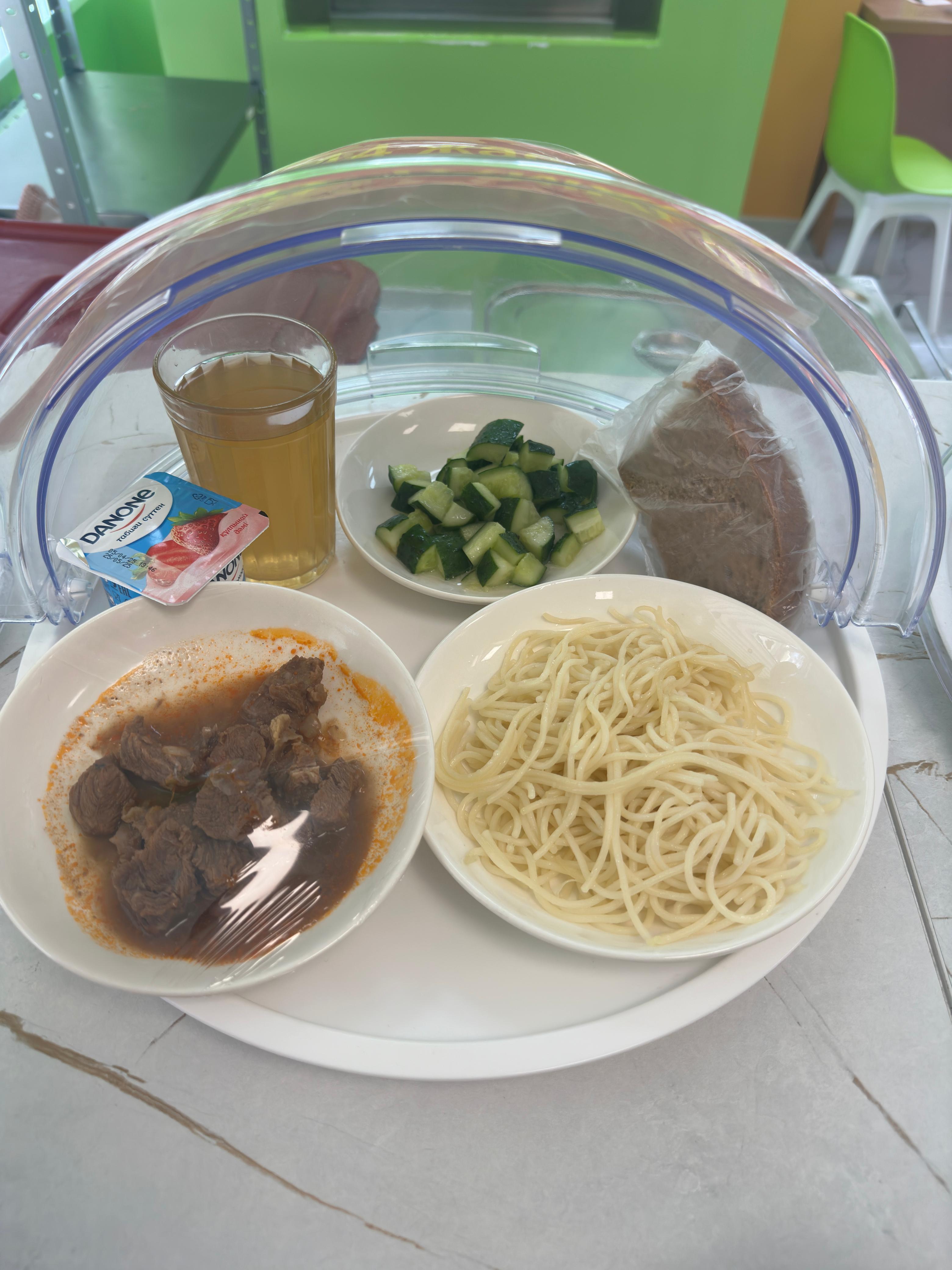 Меню горячего питания в школьной столовой