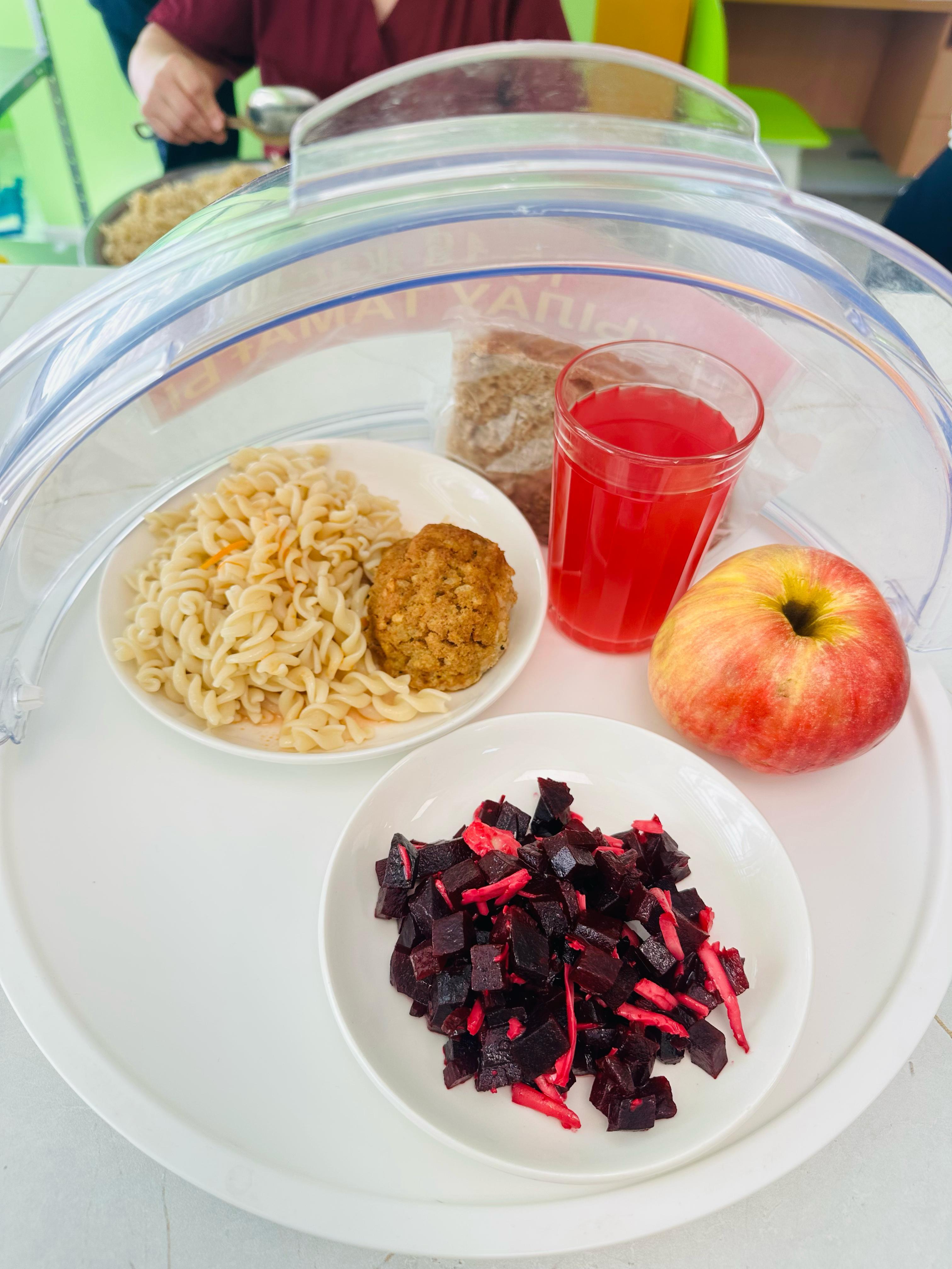 Меню горячего питания в школьной столовой