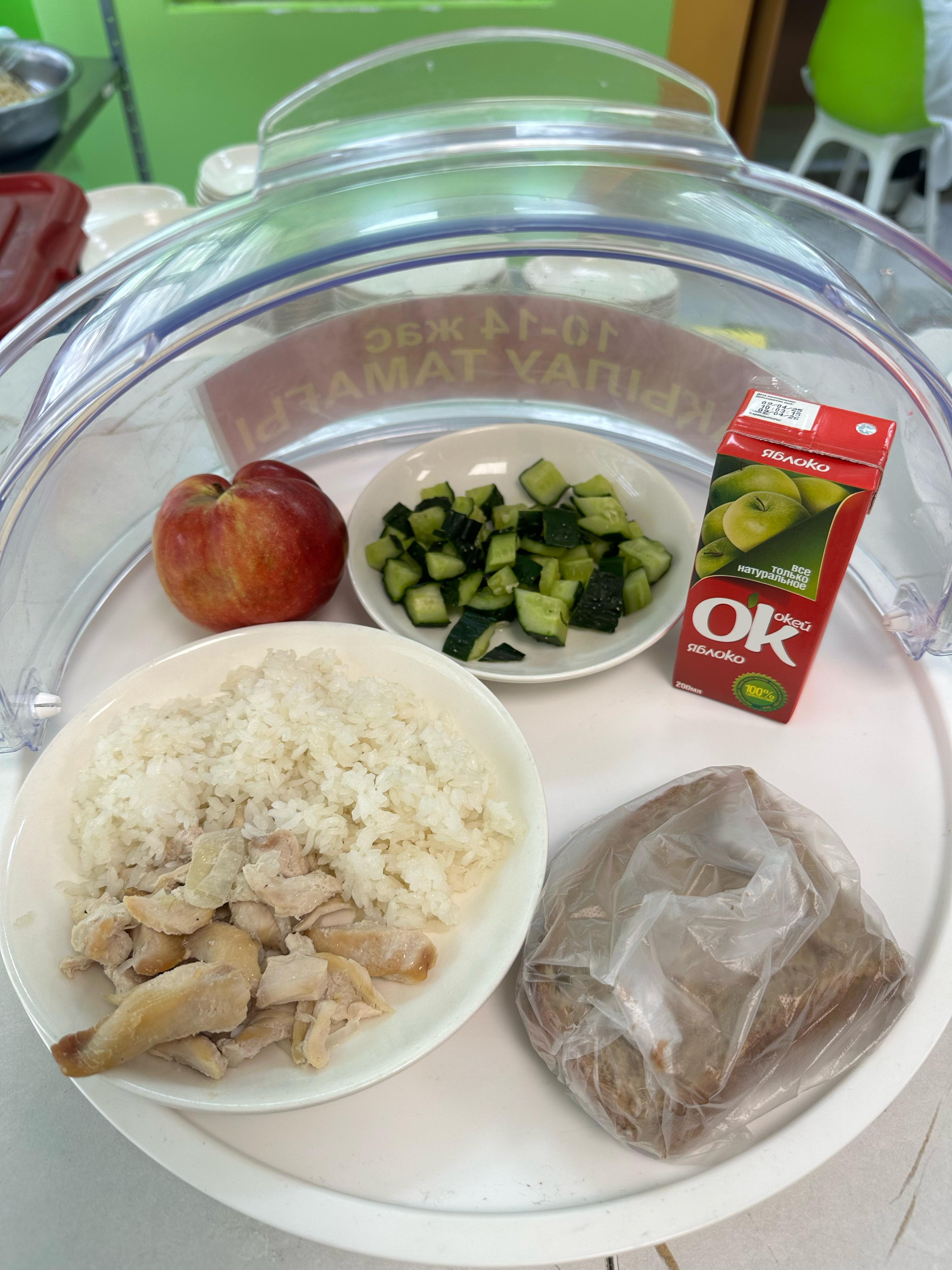 Меню горячего питания в школьной столовой